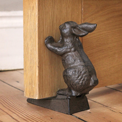 Cast iron brown rabbit - cast,