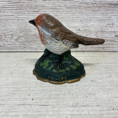 Vintage cast iron - iron, robin
