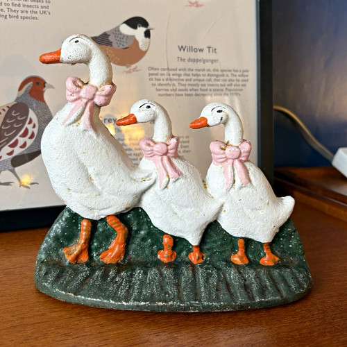 Vintage cast iron - cast, duck