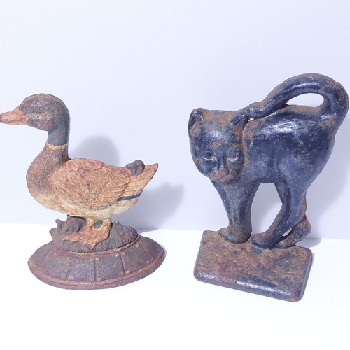 Pair vintage cast iron - pair,