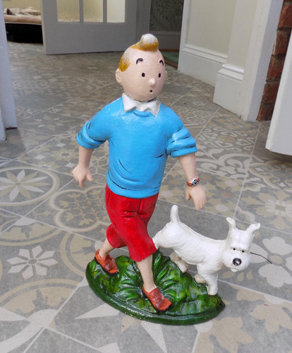Large heavy cast iron - ", tintin