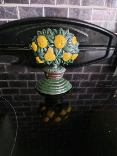 Vintage cast iron lemon - lemon, tree