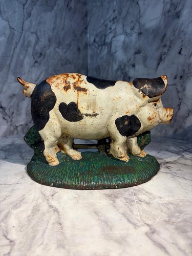 Vintage cast iron cold - , painted