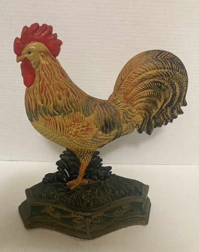 Vintage rooster doorstop - vintage,