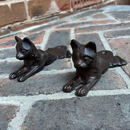 Cast iron cat decorative - cast,