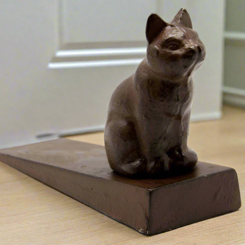 Cast iron cat door - cast,