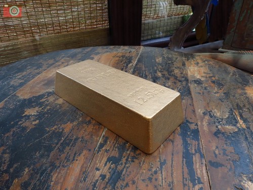 Gold bar doorstop full - bar, doorstop.