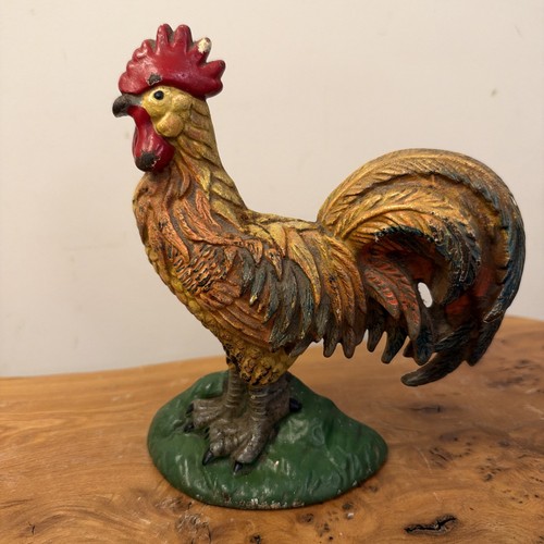 Vintage cockerel door stop - vintage,
