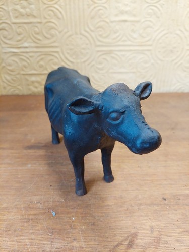 Vintage heavy cast iron cow - vintage,
