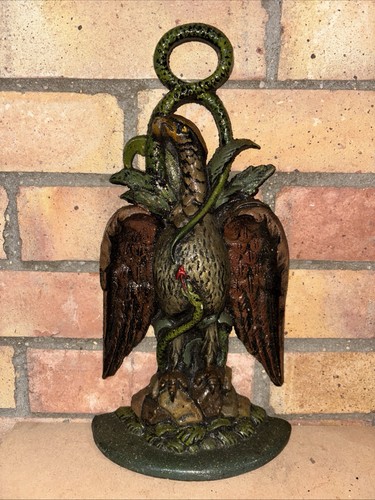Antique eagle and snake - eagle, door