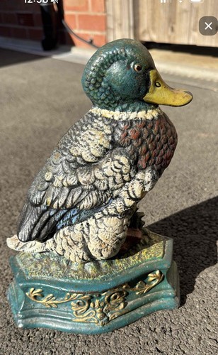 Vintage painted cast iron