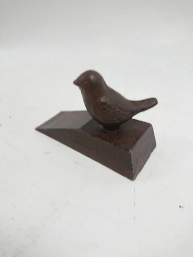 Rustic cast iron bird - cast, door