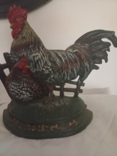 Cast iron cockerel - iron,