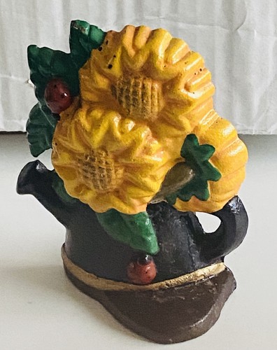Vintage cast iron flower pot - vintage, &