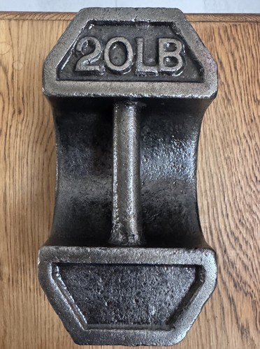 Vintage cast iron weight - vintage, 20