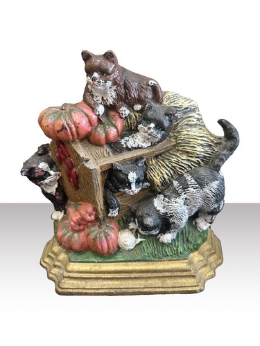Vintage cast iron - doorstop,