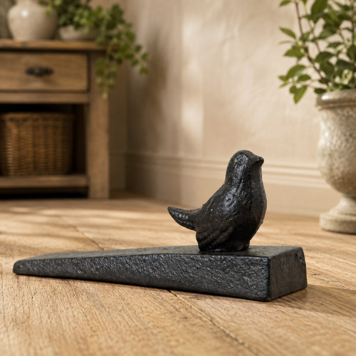 Cast iron bird - iron, doorstop