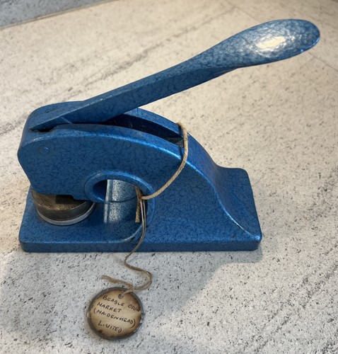 Vtg cast iron desk embosser - vtg,