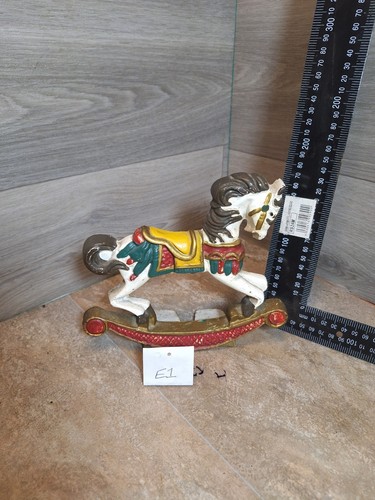 Vintage cast rocking horse - vintage,