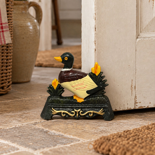 French cast iron - duck, door