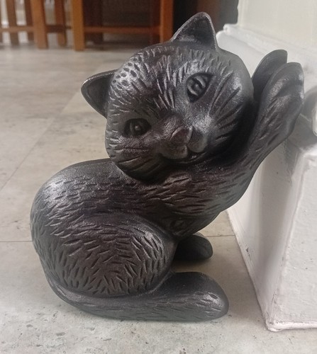 Cast iron cat door - cast,