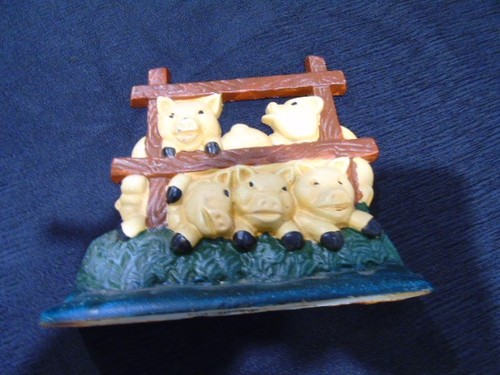 Cast iron door stop - cast,