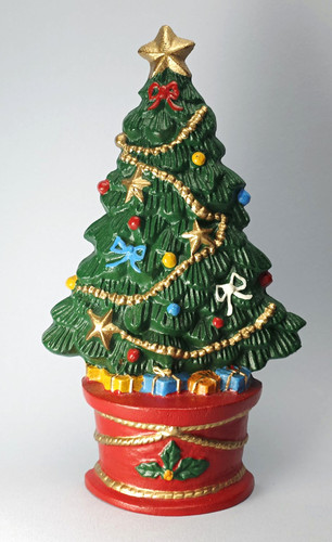 Cast iron christmas tree - christmas,