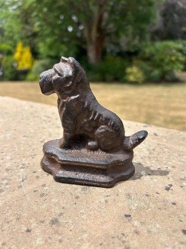 Cast iron scottie dog - cast,