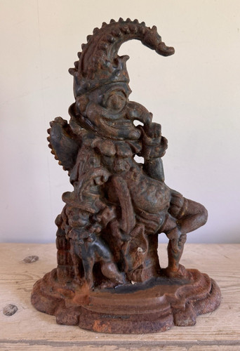 Cast iron door stop stay - cast,