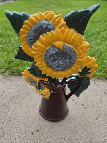 Vintage cast iron doorstop - cast,