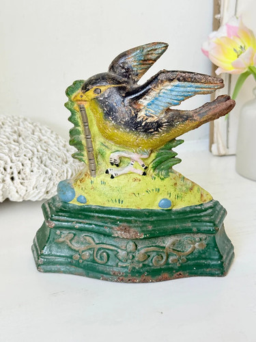 Vintage cast iron early - vintage, bird