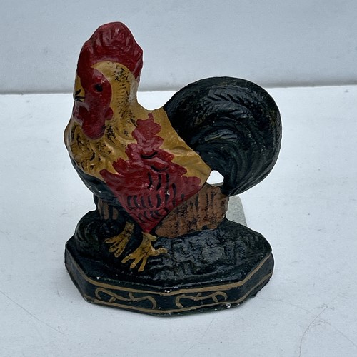 Vintage cast iron cockerel - vintage,