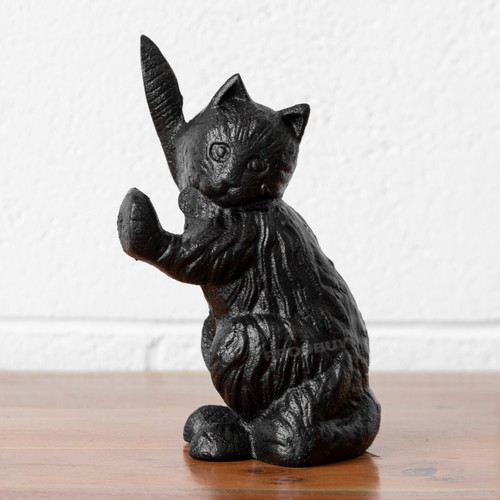 Black cat door - cat, cast