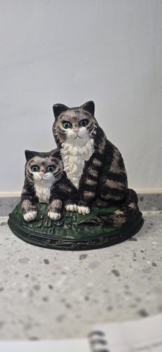 Antique cast iron doorstop - antique,