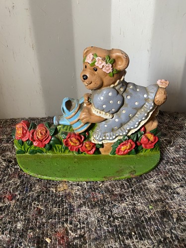 Cast iron bear - bear, door