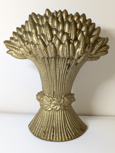 Vintage gold cast - iron, sheaf