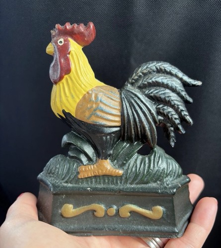 Cast iron cockerel - iron,