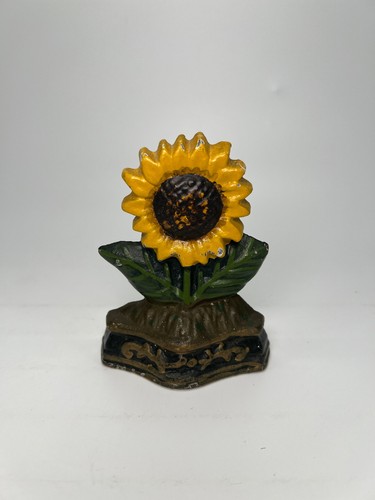 Vintage cast iron sunflower - cast,