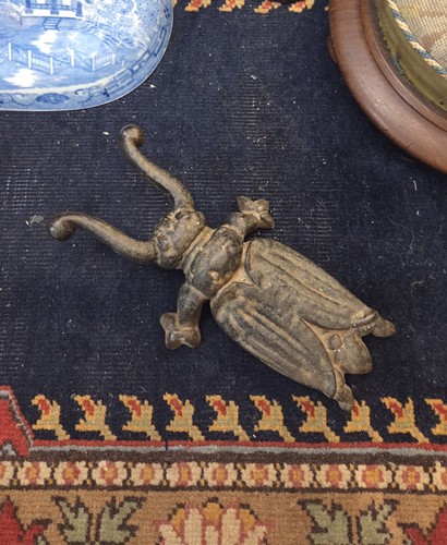 Vintage cast iron - beetle, boot