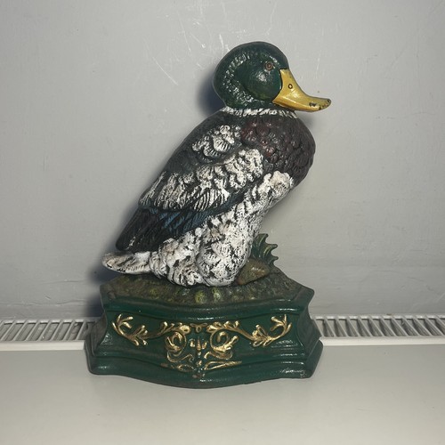 Vintage duck cast iron - duck, door