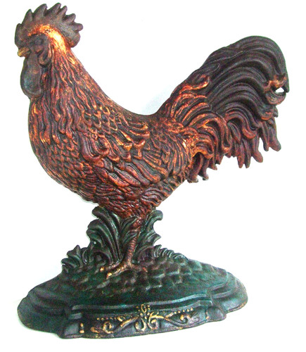Vintage cast iron rooster - vintage,